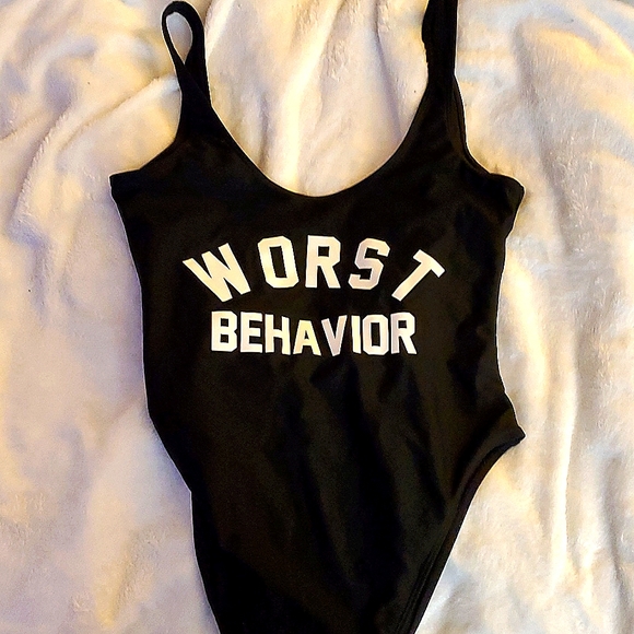 WORST BEHAVIOR Black Swimsuit - Picture 8 of 14